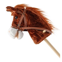 Hobby Horse z dźwiekiem i kółkami Bruno Baby Mix brązowy