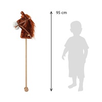 Hobby Horse z dźwiekiem i kółkami Bruno Baby Mix brązowy