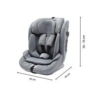 Fotelik samochodowy BABY MIX HERO PRO I-SIZE grey