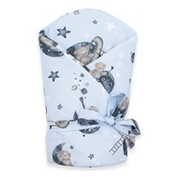 Rożek bawełniany New Baby Teddy bear in space 80x80 cm