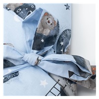 Rożek bawełniany New Baby Teddy bear in space 80x80 cm