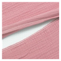 Muślinowa poszewka na poduszkę-klin dla niemowląt New Baby STANDARD 30x37cm pink