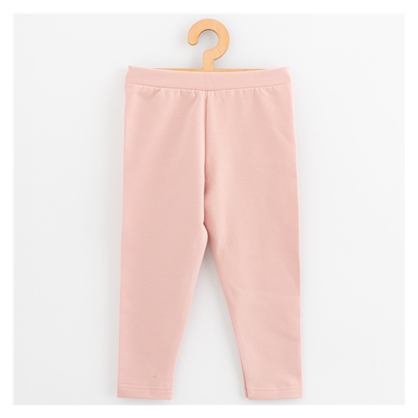 Legginsy dziecięce z tkaniny dresowej New Baby Kindergarten light pink