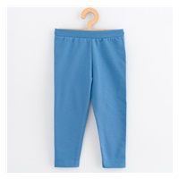 Legginsy dziecięce z tkaniny dresowej New Baby Kindergarten blue