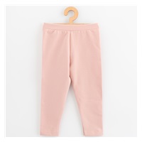 Legginsy dziecięce z tkaniny dresowej New Baby Kindergarten light pink