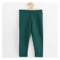 Legginsy dziecięce z tkaniny dresowej New Baby Kindergarten green