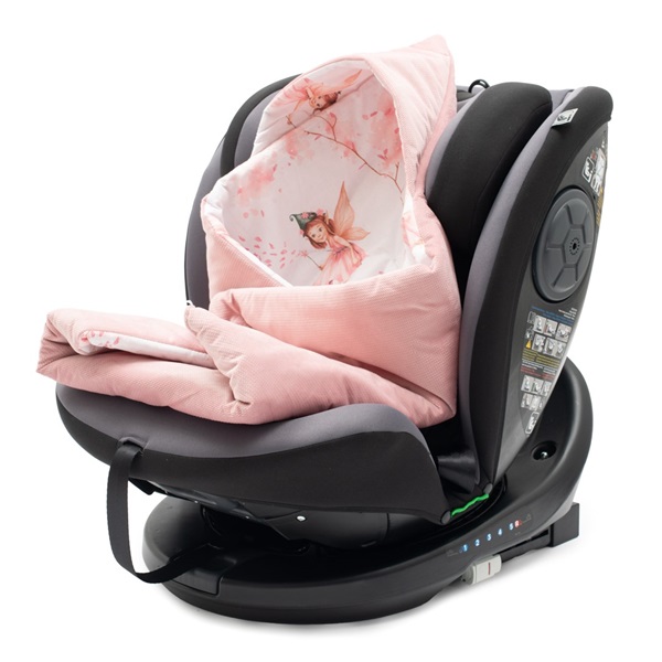 Ocieplany otulacz do fotelika samochodowego New Baby pink