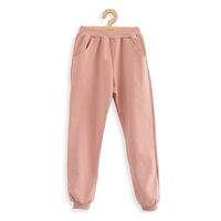 Spodnie dziecięce z tkaniny dresowej New Baby Kindergarten pink