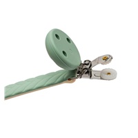 Silikonowy klips do smoczka New Baby niebieski