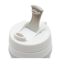 Silikonowy składany kubek 350 ml 2w1 New Baby - Szary