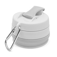 Silikonowy składany kubek 350 ml 2w1 New Baby - Szary