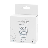Silikonowy składany kubek 350 ml 2w1 New Baby - Szary