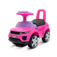 Jeździk SUV ekoskóra Baby Mix Prime różowy