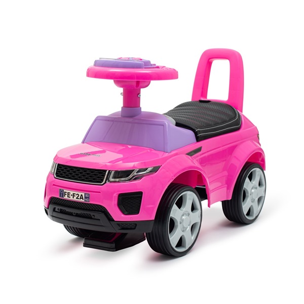 Jeździk SUV ekoskóra Baby Mix Prime różowy