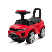 Jeździk SUV ekoskóra Baby Mix Prime czerwony