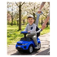 Dziecięcy jeździk z dźwiękiem 3w1 Baby Mix Plus niebieski