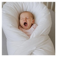 Luksusowy becik z pierza Smok New Baby - wypełnenie z piór 100x100 cm