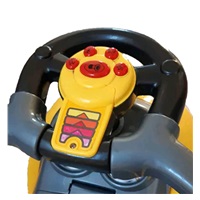 Dziecięcy jeździk z rączką 3w1 Baby Mix Mega Car różowy (USZKODZONE OPAKOWANIE)