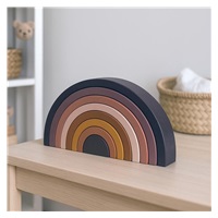 Drewniana tęcza Brown Montessori Baby Mix