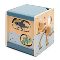 Drewniana wielofunkcyjna kostka Ocean Montessori Baby Mix