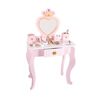 Drewniana toaletka dla dzieci Baby Mix Heart biała