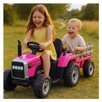 Baby Mix Erick elektryczny traktor z pilotem różowy