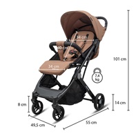 Wózek spacerowy Bimelo Baby Mix Ultra-light beżowy 2025