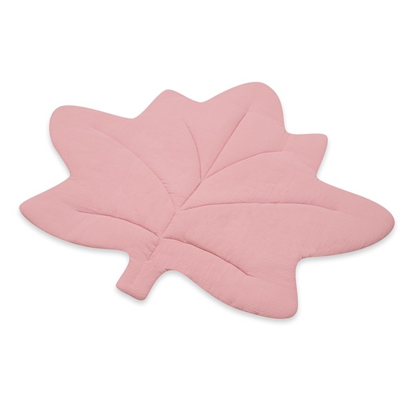 DRUGA JAKOŚĆ Mata muślinowa dla dzieci New Baby Maple Leaf pink