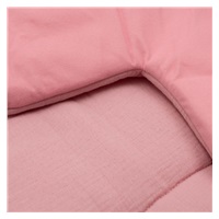 DRUGA JAKOŚĆ Mata muślinowa dla dzieci New Baby Maple Leaf pink