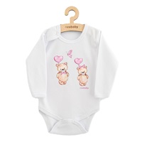 Body dziecięce z nadrukiem New Baby Love Bears