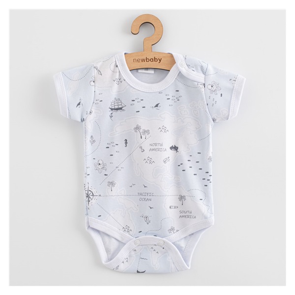 Niemowlęce body z krótkim rękawem New Baby For Babies ocean