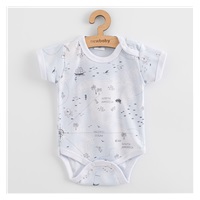 Niemowlęce body z krótkim rękawem New Baby For Babies ocean