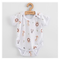 Niemowlęce body z krótkim rękawem New Baby For Babies safari