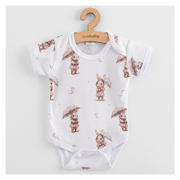 Niemowlęce body z krótkim rękawem New Baby For Babies bunny