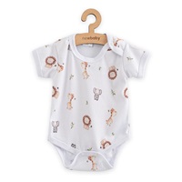Niemowlęce body z krótkim rękawem New Baby For Babies safari