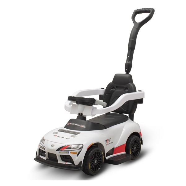 Dziecięcy jeździk z rączką Toyota GR Supra GT4 Baby Mix biały