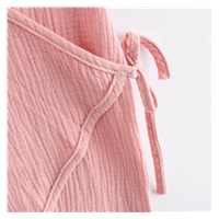 Niemowlęcy letni muślinowy pajac New Baby pink