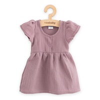 Niemowlęca muślinowa sukienka New Baby lavender