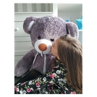 Duża pluszowa zabawka Miś 160 cm grey