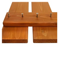 Piaskownica drewniana z ławeczkami i daszkiem zamykana Baby Mix 120x120 cm szara