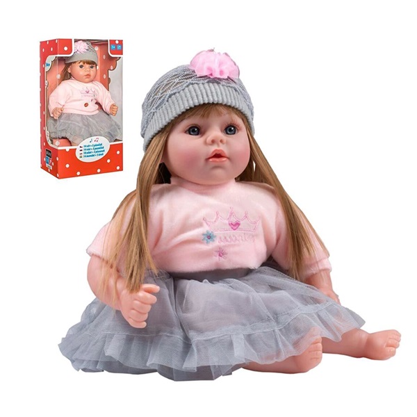 Mówiąca i śpiewająca po słowacku lalka PlayTo Nina 46 cm (uszkodzone opakowanie)