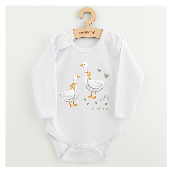 Body dziecięce z nadrukiem New Baby Gąski