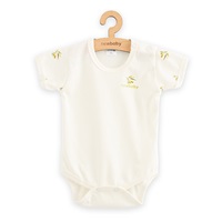Niemowlęce body krótki rękaw z organicznej bawełny New Baby Oliwki