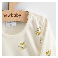 Sukienka niemowlęca z bawełny organicznej długi rękaw New Baby Oliwki