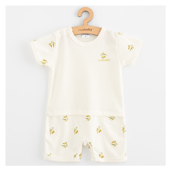 Niemowlęcy letni pajacyk z organicznej bawełny New Baby Oliwki
