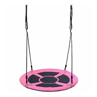Huśtawka bocianie gniazdo 100 cm Baby Mix różowa