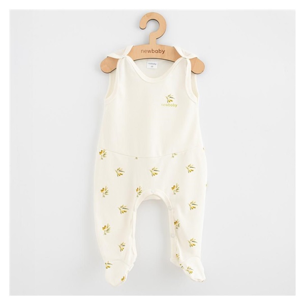 Niemowlęce śpiochy z organicznej bawełny New Baby Oliwki