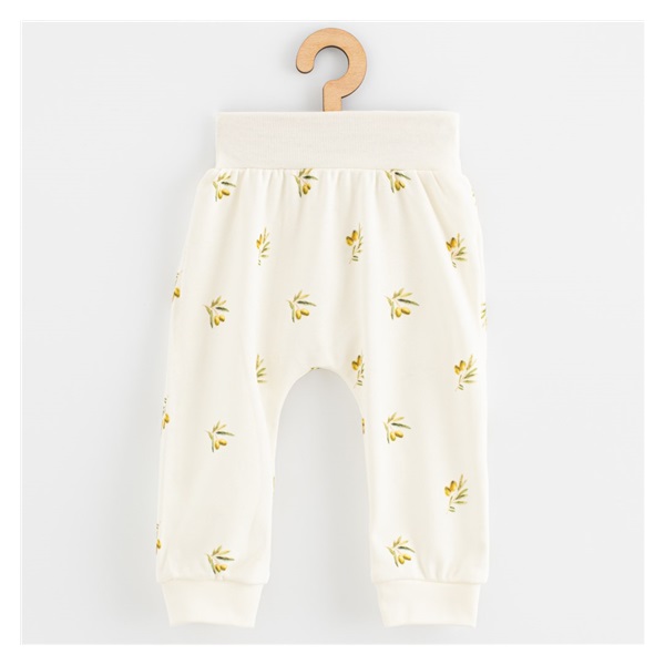 Niemowlęce spodnie z organicznej bawełny New Baby Oliwki