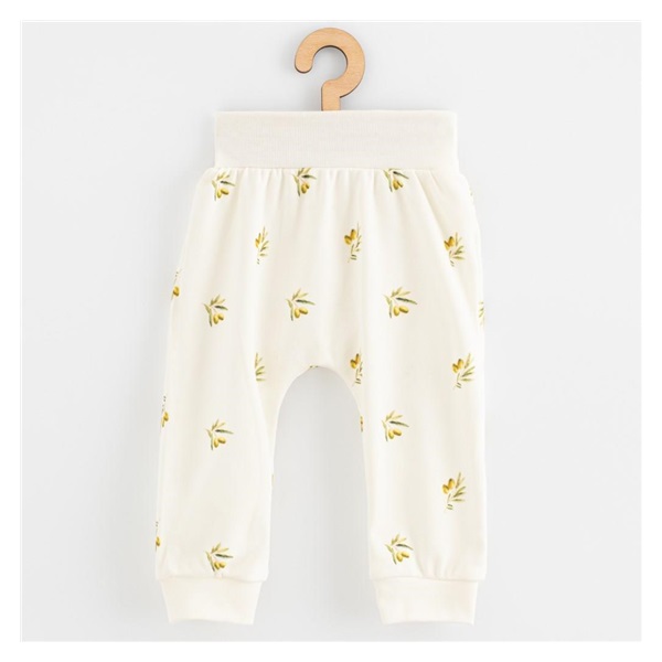 Niemowlęce spodnie z organicznej bawełny New Baby Oliwki