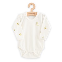Niemowlęce body długi rękaw z organicznej bawełny New Baby Oliwki